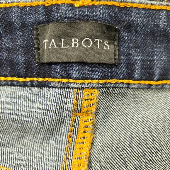 Talbots Women's Everyday Relaxed Jeans Ankle Corsica Dark Wash Stretch size 8 - Picture 3 of 12
